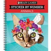 Brain Games - Sticker by Number: Animals (28 Images to Sticker)