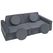 slomart Modularna otroška sofa, penasti bloki (barva: grafit)