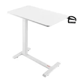 VEVOR Nadposteljna miza 70x40x645-1028 cm bela nastavljiva