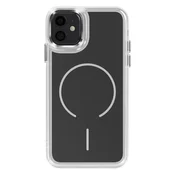 AVIZAR Ohišje MagSafe za iPhone 11 z ojačanimi dvomaterialnimi mehkimi robovi, Črna, (5000190215)