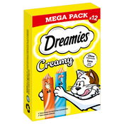 Dreamies Creamy Snacks - Piletina i losos (12 x 10 g)