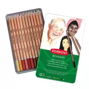 Boje drvene 1/12 Aquarelle u metalnoj kutiji Academy Derwent