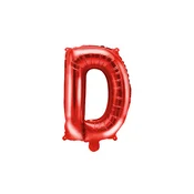 Folijski balon črka D rdeč za zabavo