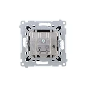 Simon 54 Dvojna satelitska antenska vtičnica SAT-SAT-RTV (modul) mat črna DASK2.01/49