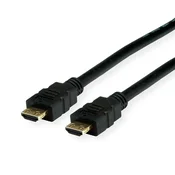 Kabel VALUE HDMI 2.0 - HDMI 4K60Hz visoke brzine + Ethernet, A-A, M/M, ojacani prikljucak, 7,5 m, crni 11.99.5695-10