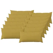 Vidaxl Prevleka za blazino 12 kos HEERLEN Svetlo zelena 40 x 80 cm