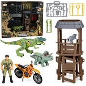 slomart LEAN TOYS Baza za raziskovanje dinozavrov s kletko
