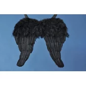 KRILA ČRNA IZ PERJA 40 CM (622014.00)