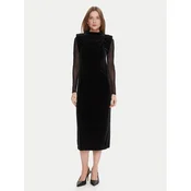 LOLA CASADEMUNT Cocktail obleka LF2516007 Črna Regular Fit