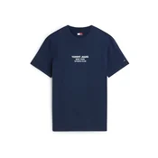 Tommy Jeans Majica SPORTS CLUB  temno modra / bela