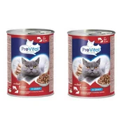 PreVital Prevital govedina-jetra komadici u umaku za macke 415g x 2kom