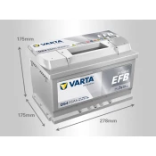 Varta Akumulator EFB Blue Dynamic, 12V, 65Ah