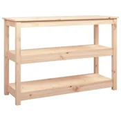 Vidaxl Konzolna mizica 110x40x74 cm trdna borovina