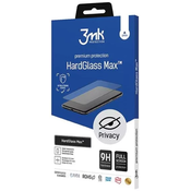 3MK HardGlass Max Privacy iPhone 15 Pro Max 6.7 black, Fullscreen Glass