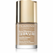 Clarins Skin Illusion Velvet tekuci puder s mat finišem s hranjivim ucinkom nijansa 112.3N 30 ml