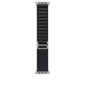 49mm Black Alpine Loop - Medium - Natural Titanium Finish