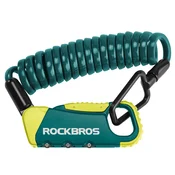 Rockbros RBK6N ključavnica na kodo za kolo, spiralna 120 cm, turkizna
