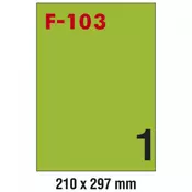 Etikete ILK 210x297mm pk100L Fornax F-100 zelene