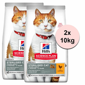 Hills Science Plan Feline Young Adult Sterilised Cat Chicken 2 x 10kg
