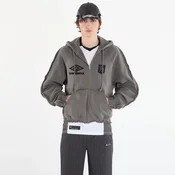 Mikina Umbro by SlamJam Royal Arms Zip Masked Hoodie Smock Grey M
