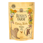Rosies Farm žvečilni prigrizki piščanec s puranom - Varčno pakiranje 3 x 70 g