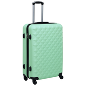 VIDAXL trdi potovalni kovček ABS, mint zelen