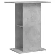 vidaXL Stojalo za akvarij, betonsko sivo, 60,5 x 36 x 72,5 cm, inženirski les