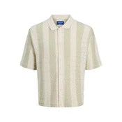JACK & JONES Srajca JORTYLER kremna/meta