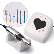 Sveder za nohte 68 W za manikuro in pedikuro, svetlo bež, M16, 45.000 vrt/min