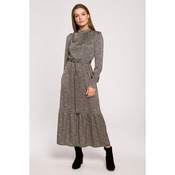 Style Ženska maxi obleka Helairawd S290 siva S