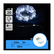 Aigostar - LED lanac 20xLED/3xAA 2,3m hladno belo