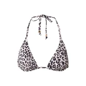 Hunkemöller Bikini zgornji del Luxe  čokolada / črna / bela