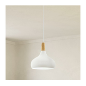 Eglo 901178-Lestenec na vrvici SABINAR 1xE27/60W/230V d.28cm bela-FSC certifikat