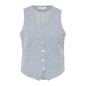 comma casual identity Telovnik  moder denim / bela