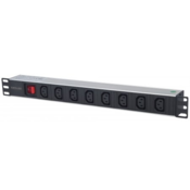 Intellinet 163620 power distribution unit (PDU) 1U Black,Silver 8 AC outlet(s)