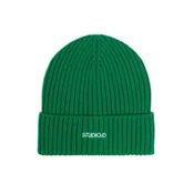 Cropp - Kapa beanie sa zakrpom - green