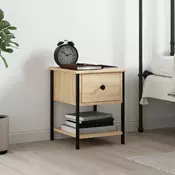 Vidaxl vidaXL Nočna omarica, hrast sonoma, 34x35,5x45 cm, material na osnovi lesa