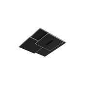 LED prigušiva stropna svetiljka LED/95W/230V 3000-6500K crna +daljinski upravljac