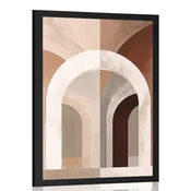 Plakat abstraktne oblike No11 - 20x30 silver