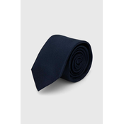 Svilena kravata Calvin Klein mornarsko modra barva, K10K113142