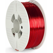 VERBATIM 3D pisac filament PET-G 1,75 mm, 327 m, 1 kg crveni prozirni