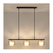 Brilagi - LED Luster na sajli AURA LUX 3xGX53/30W/230V crna/zlatna