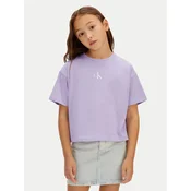 Calvin Klein Jeans Majica LVCKSJA16G Vijolična Boxy Fit
