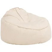 Lesnina VREČA ZA SEDENJE 125/79/125 cm krem barve