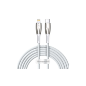 BASEUS kabel Type C za Apple Lightning 8-pin Power Delivery 20W Glimmer Series CADH000102 2m, bel