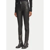 Guess Hlače iz tkanine W6BA32 D2086 Črna Slim Fit