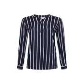 KAFFE CURVE Bluza, bela, modra