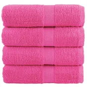 Vidaxl vidaXL Premium brisače SOLUND, 4 kosi, roza, 30 x 30 cm, 600 g/cm2
