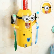 MINION držalo zobne ščetke in dozator zobne paste 3v1