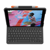 Logitech Slim Folio, QWERTY, Španjolski, 1,7 cm, 1,5 mm, Apple, iPad (7th gen)